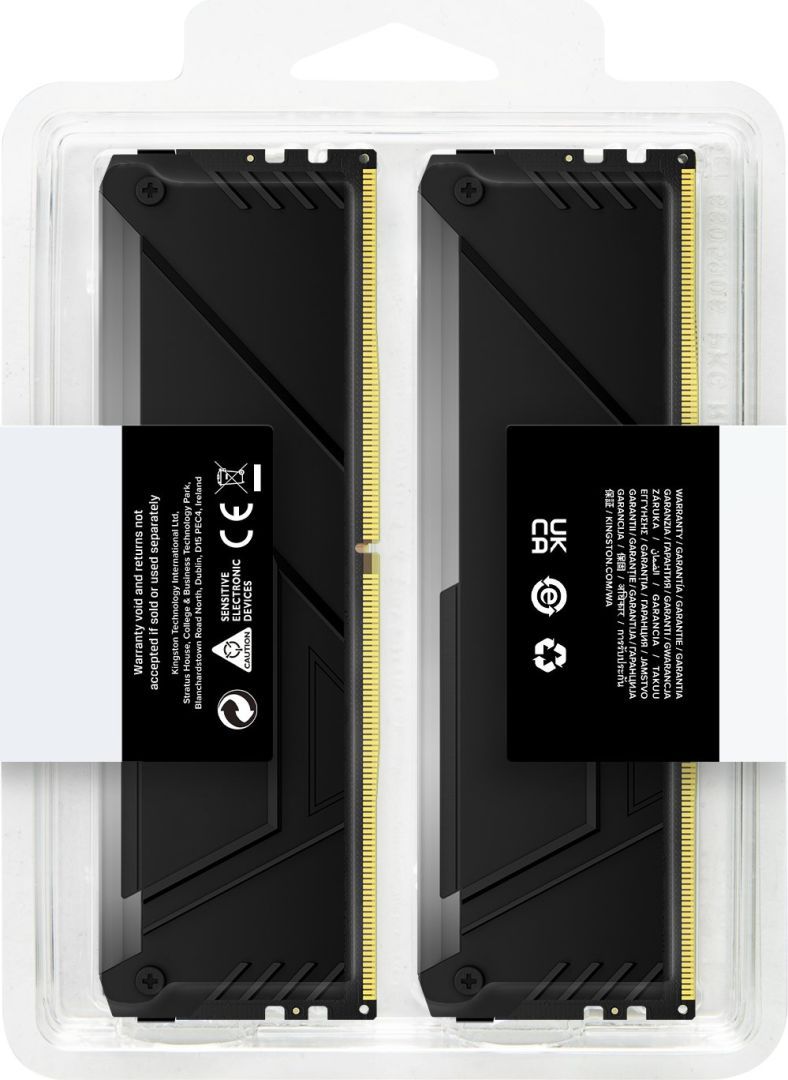 Kingston 8GB DDR4 3600MHz Fury Beast RGB Black