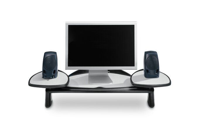 Kensington K60046US Flat Panel Monitor Stand With SmartFit System Grey