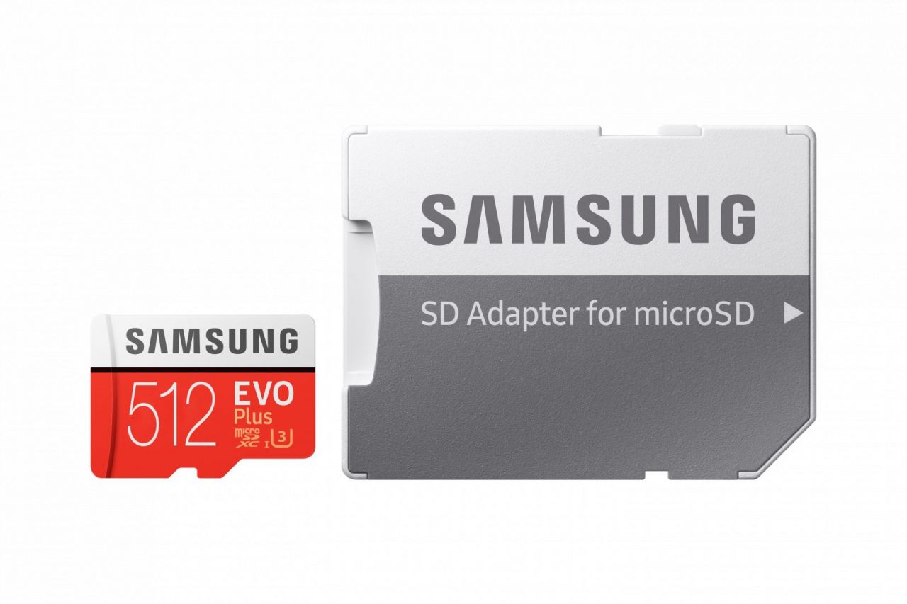 Samsung 512GB microSDXC kártya EVO Plus (2020) Class 10 + adapterrel