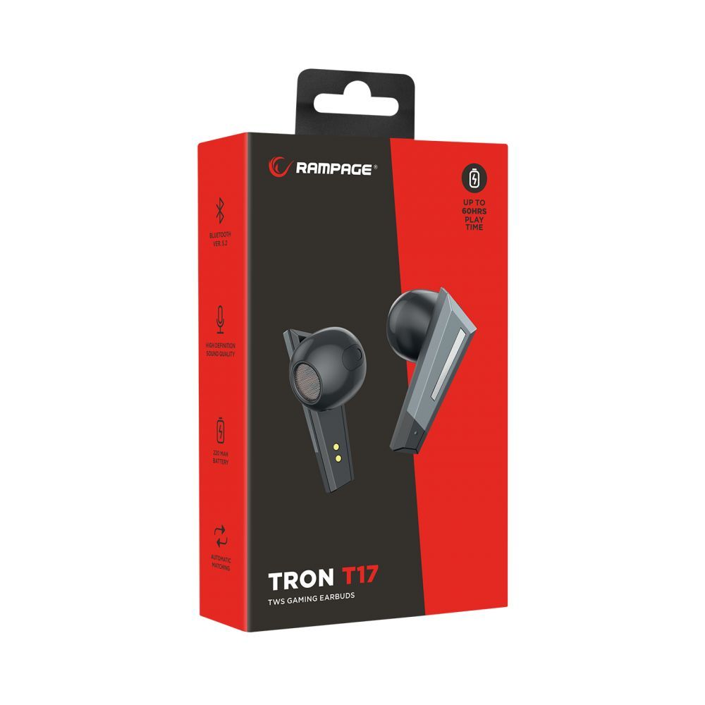 Rampage Tron T17 Bluetooth Gaming Headset Black