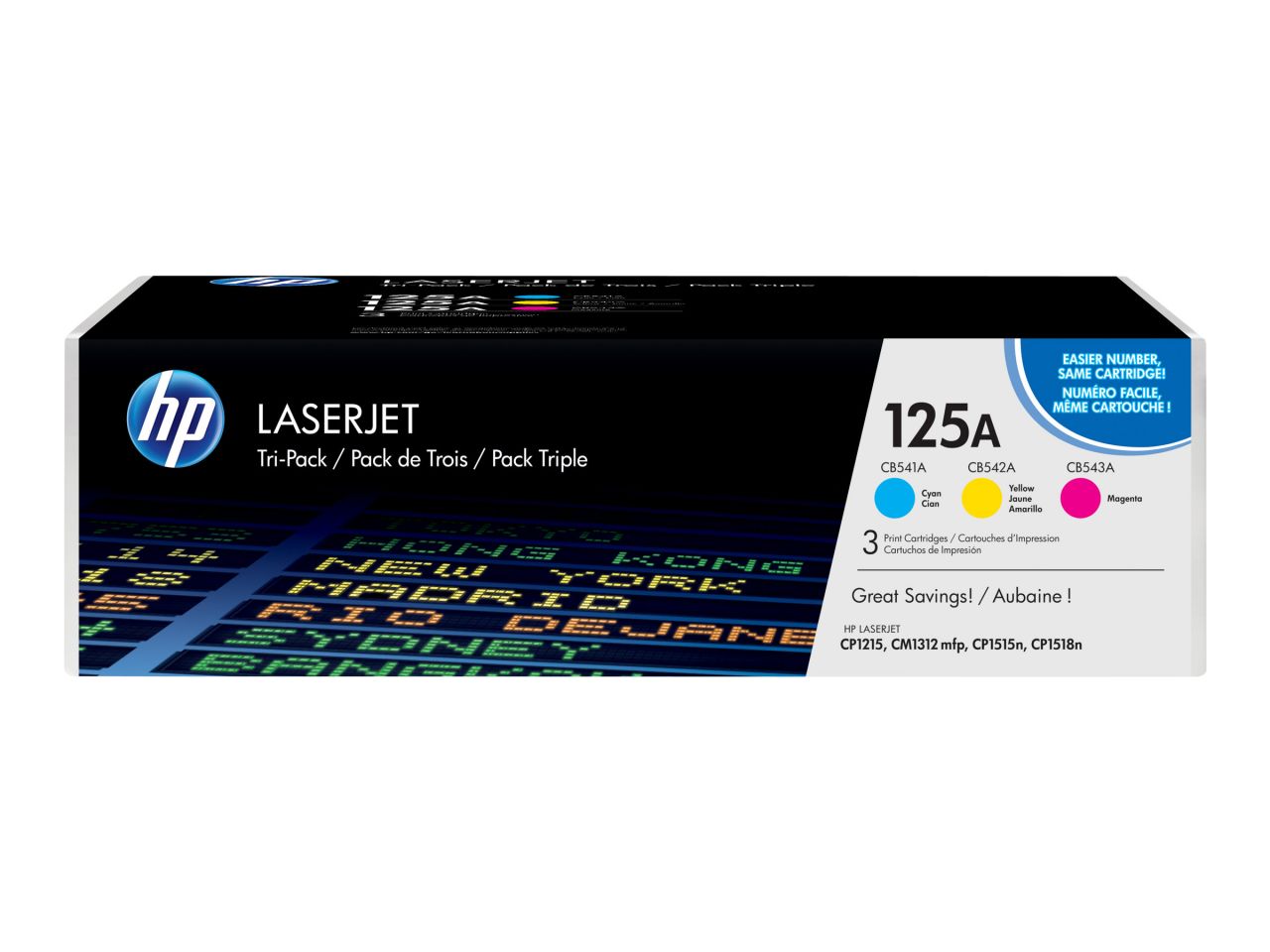 HP CF373AM (125A) 3-pack C/M/Y Color toner