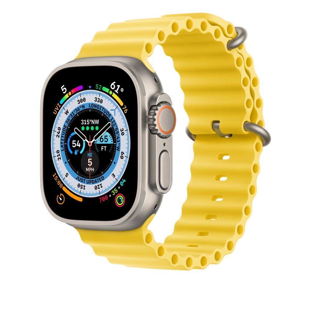 Apple Watch 49mm Ocean Band Yellow