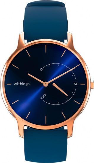 Withings Move Silicone Wristband Deep Blue & Rose Gold