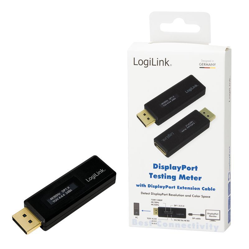 Logilink DisplayPort tester for EDID information with extention cable