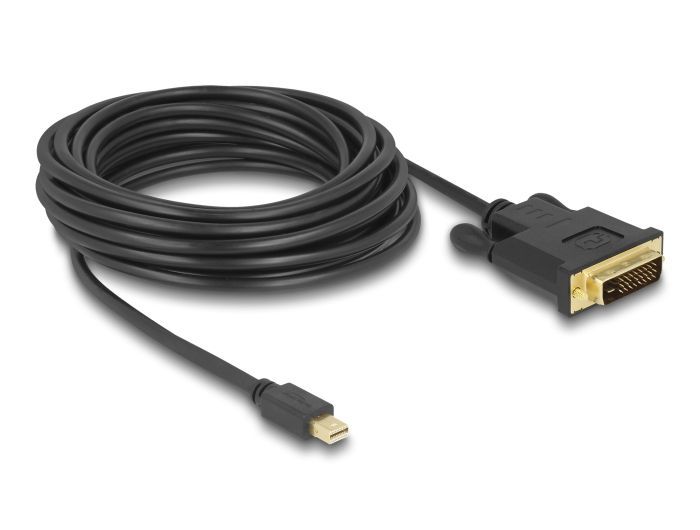 DeLock Kabel mini DisplayPort 1.1 Stecker > DVI 24+1 Stecker 5m Black