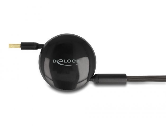 DeLock USB-A to USB-C, microUSB male/male cable Black