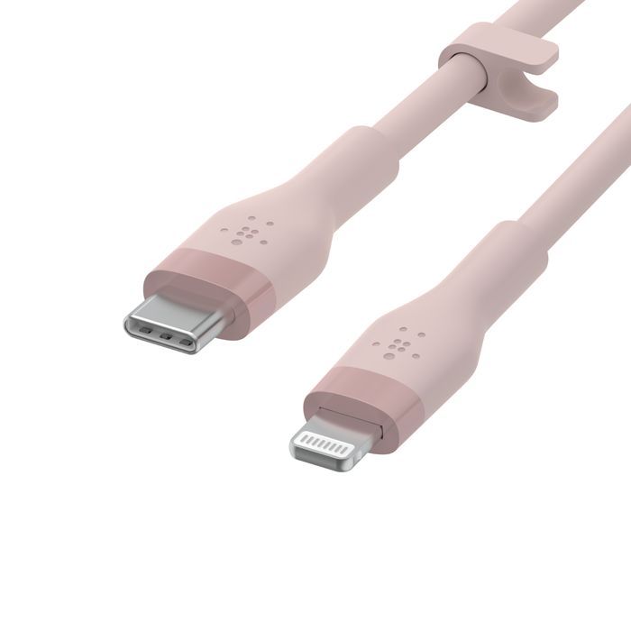 Belkin BoostCharge Flex USB-C Cable with Lightning Connector 1m Pink