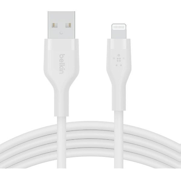 Belkin BoostCharge Flex USB-A Cable with Lightning Connector 3m White