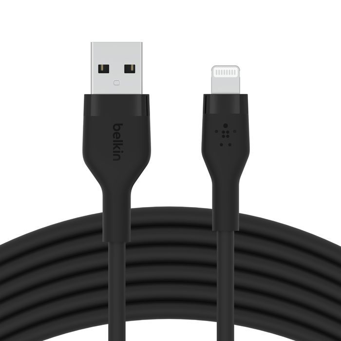 Belkin BoostCharge Flex USB-A Cable with Lightning Connector 3m Black