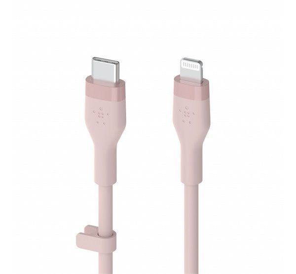 Belkin BoostCharge Flex USB-C Cable with Lightning Connector 3m Pink