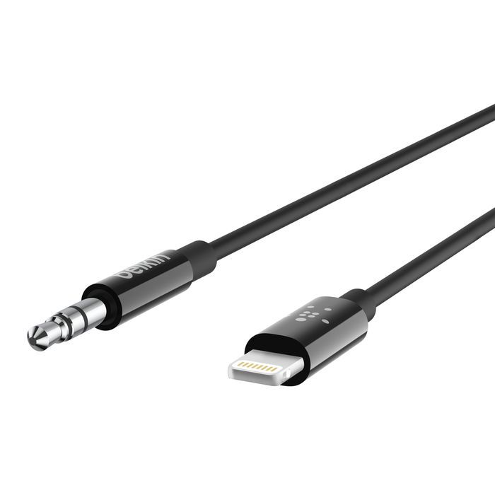 Belkin 3.5 mm Audio Cable With Lightning Connector 0,9m Black