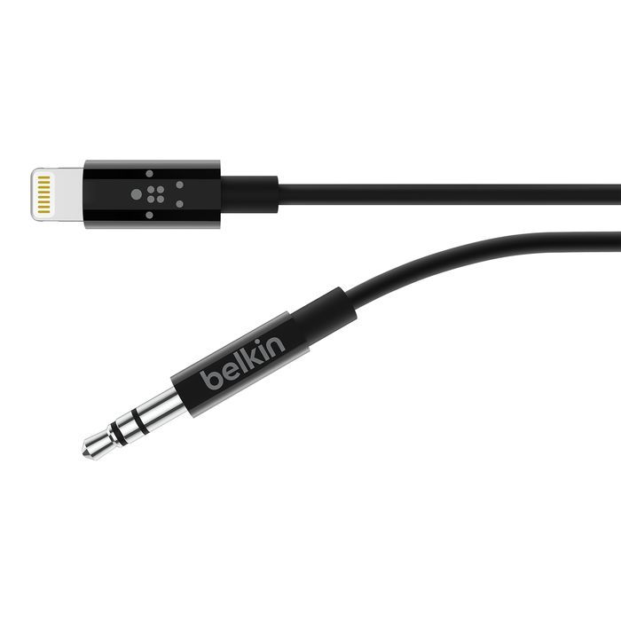 Belkin 3.5 mm Audio Cable With Lightning Connector 0,9m Black