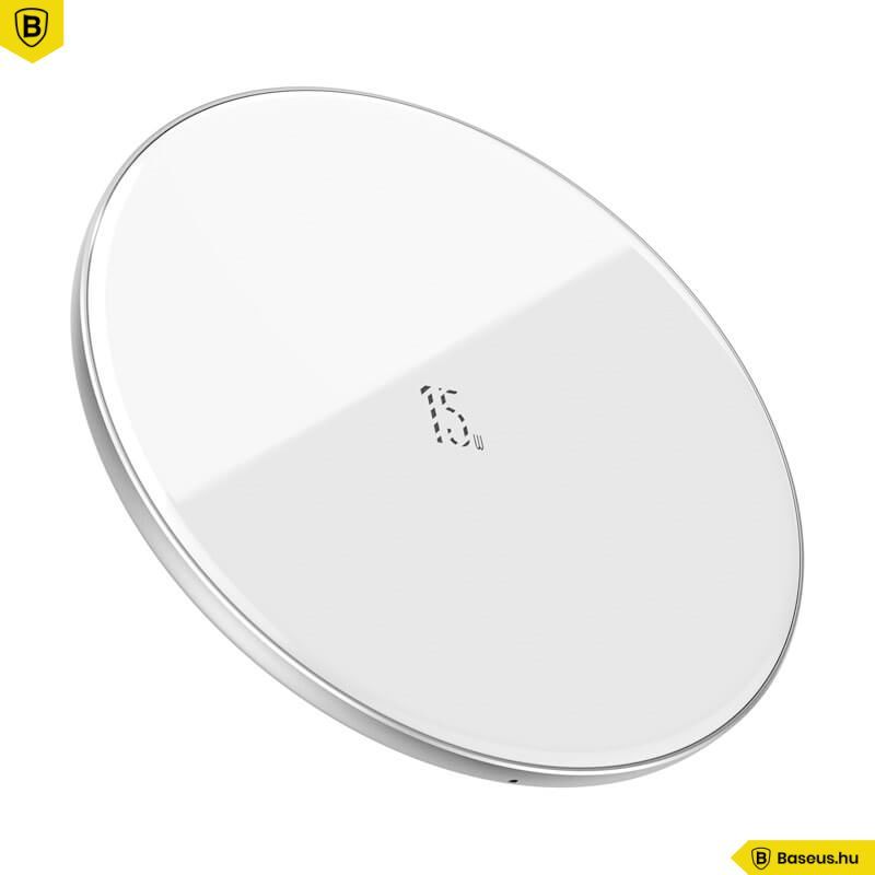 Baseus Simple QI vezeték nélküli töltő 15W White
