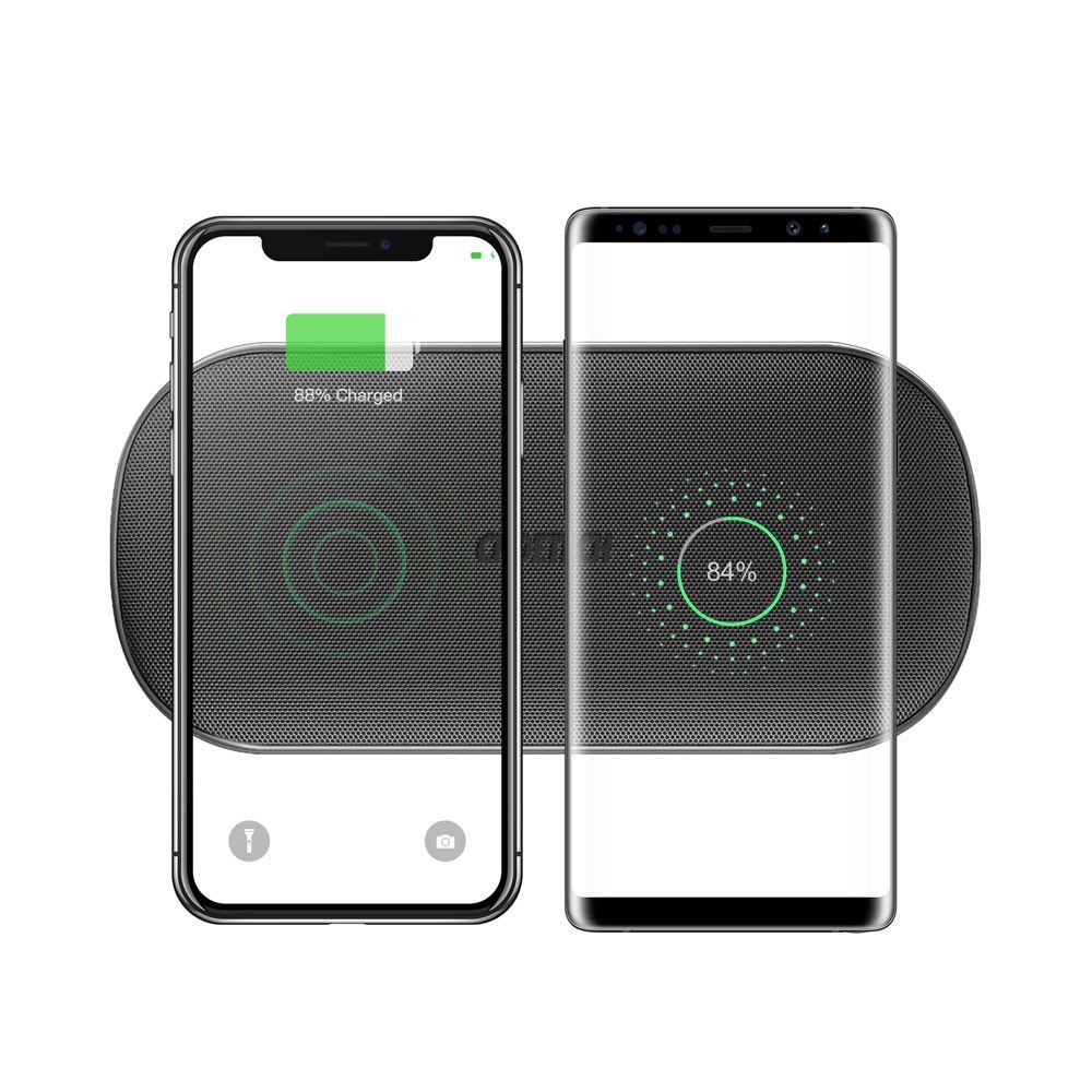 Choetech T535-S Dual Wireless Fast Charger Black