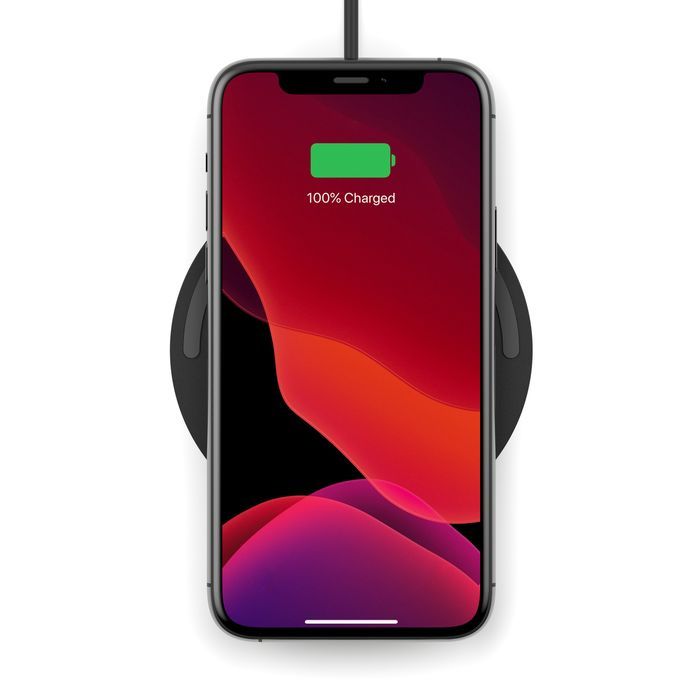 Belkin BoostCharge 10W Wireless Charging Pad + QC 3.0 Wall Charger + Cable Black