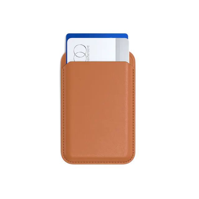 Satechi Vegan-Leather Magnetic Wallet Stand (iPhone 12/13/14/15 all models) Orange