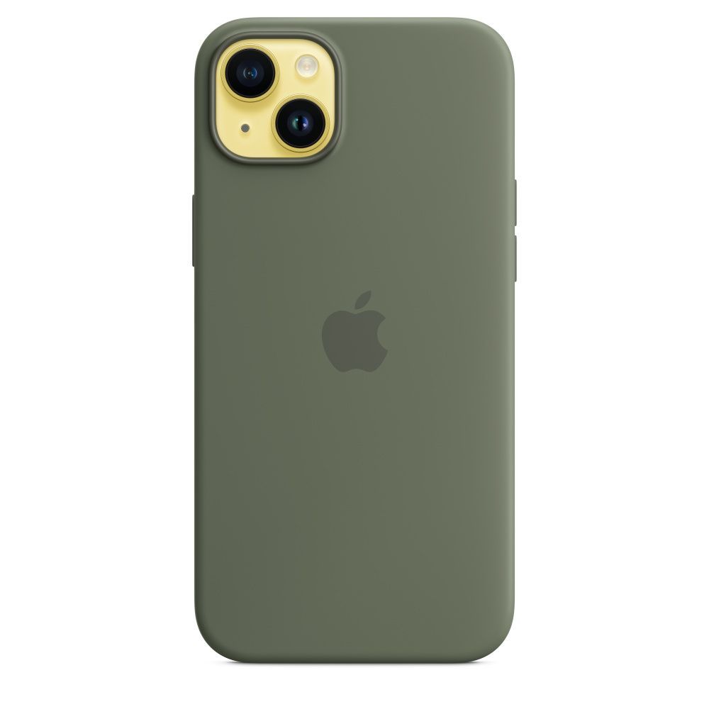 Apple iPhone 14 Plus Silicone Case with MagSafe Olive (SEASONAL 2023 Spring)