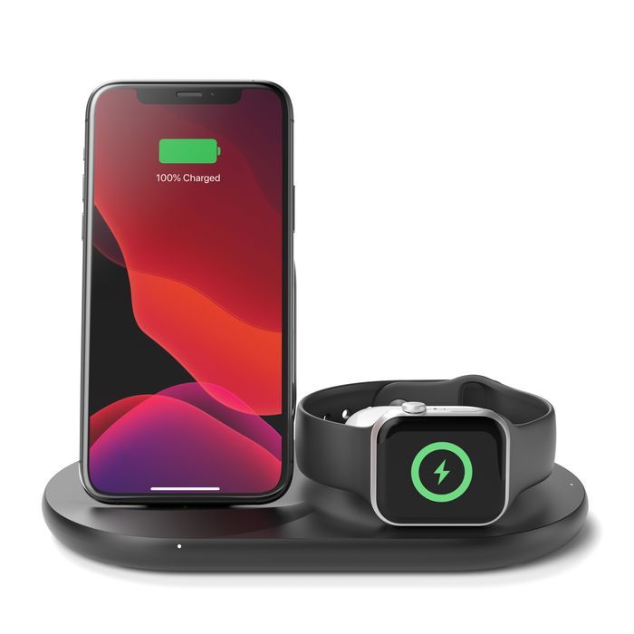 Belkin BoostCharge 3-in-1 Wireless Charger for Apple Devices Black