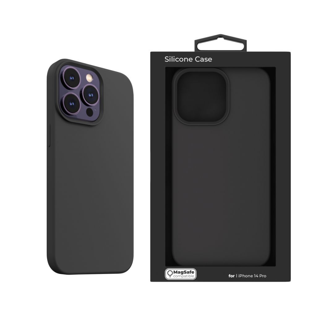 Next One MagSafe Silicone Case iPhone 14 Pro Black