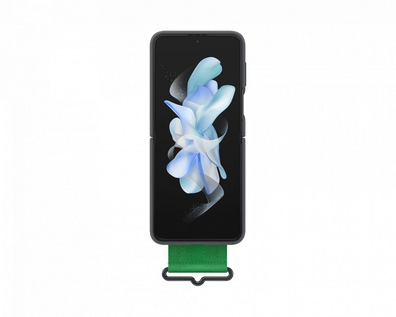 Samsung Galaxy Z Flip4 Silicone Cover with Strap Black