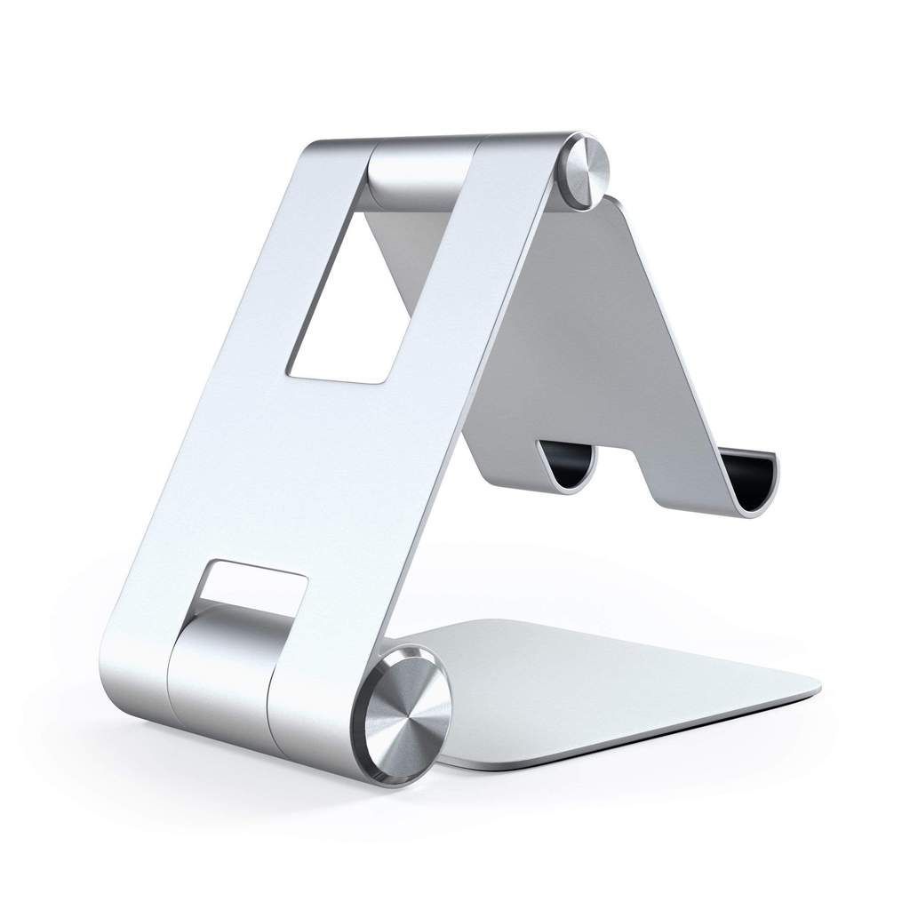 Satechi R1 Aluminum Hinge Holder Foldable Mobile Stand Silver