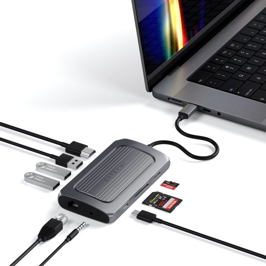 Satechi USB 4 Multiport Adapter with 8K HDMI Grey