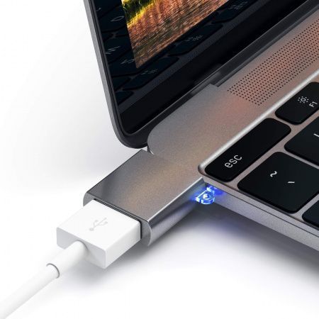 Satechi USB-C to USB-A 3.0 Adapter Aluminum Space Gray
