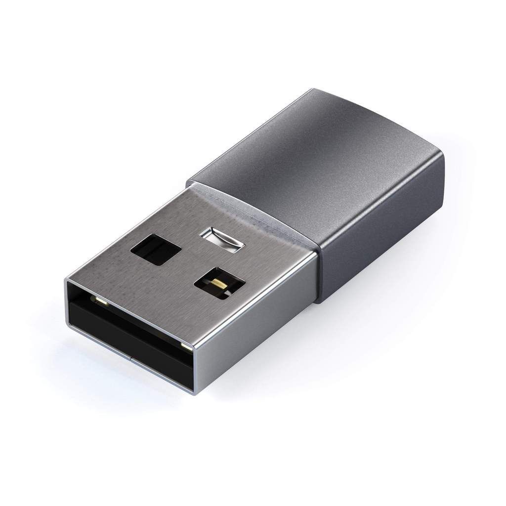 Satechi Type-A to Type-C Adapter Aluminum Space Gray