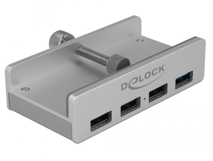 DeLock External USB 3.0 4 Port Hub with Locking Screw