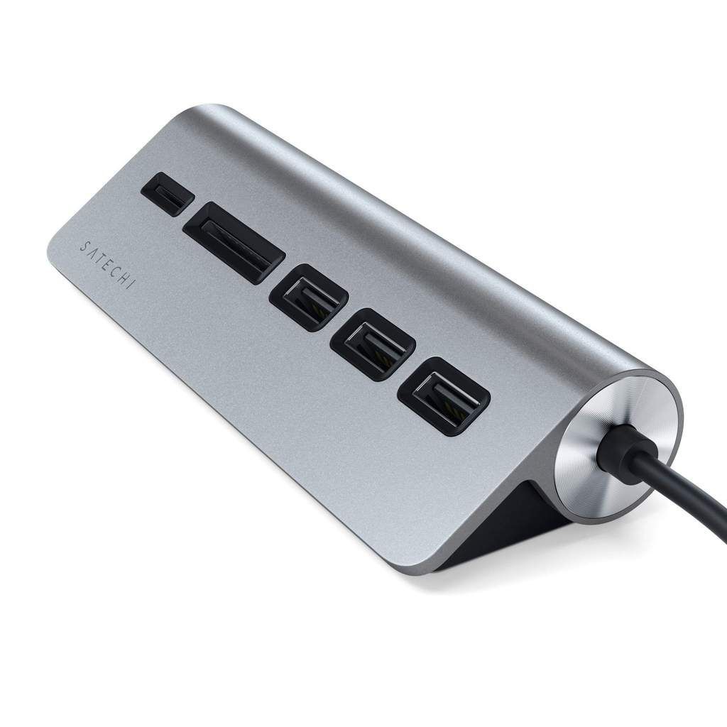 Satechi USB-C Combo Hub for Desktop Aluminium Space Gray