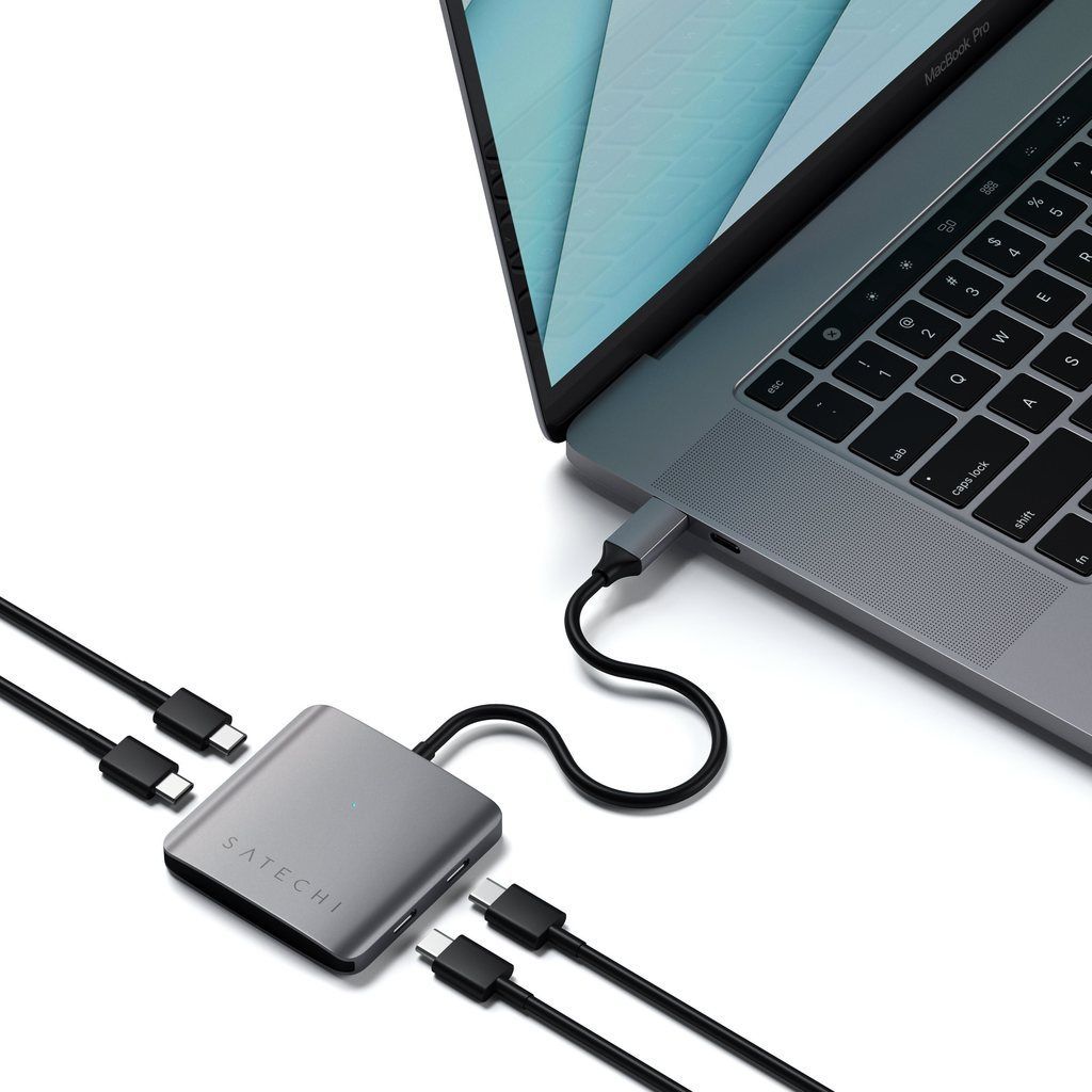 Satechi 4-Port USB-C Hub Space Gray