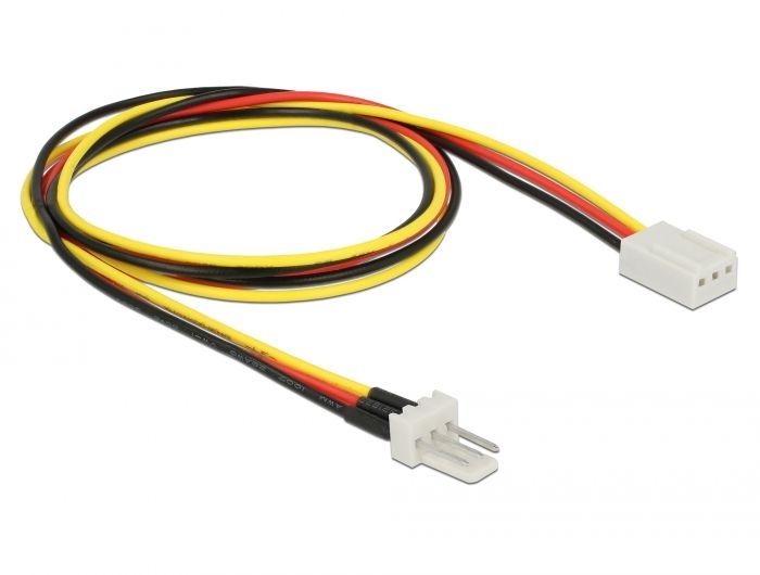 DeLock Fan Power Cable 3 pin male to 3 pin female 60cm