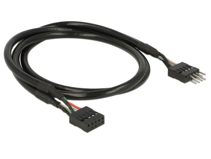 DeLock USB 2.0 Pin header Extension Cable 10 pin male / female 50cm