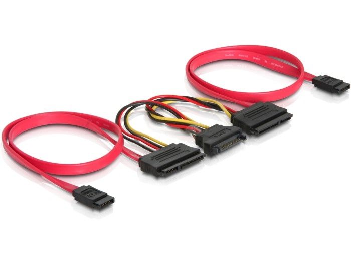 DeLock SATA All-in-One cable for 2x HDD