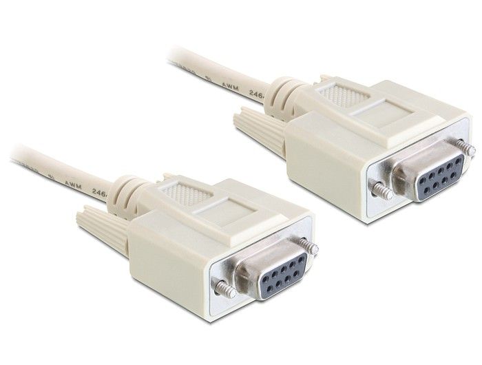 DeLock Cable Serial Null modem 9 pin female > 9 pin female 5m