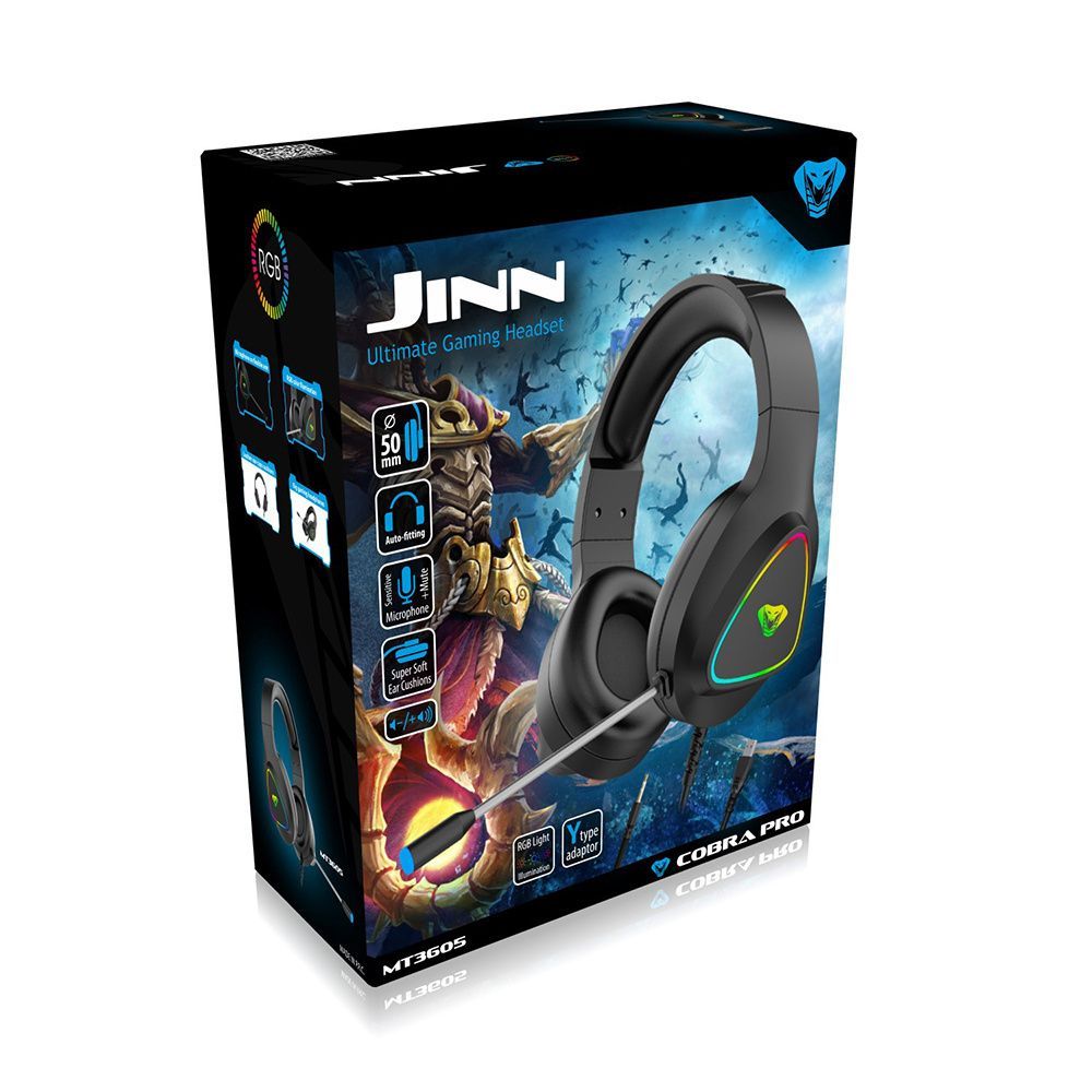 Media-Tech MT3605 Cobra Pro Jinn Gaming Headset Black