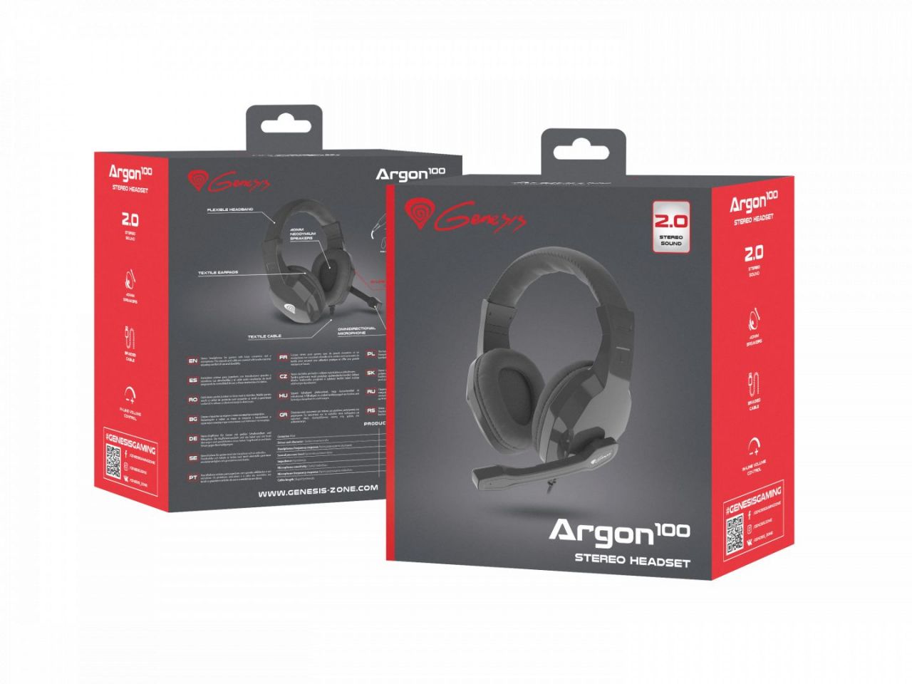 Natec Genesis Argon 100 Gamer Headset Black
