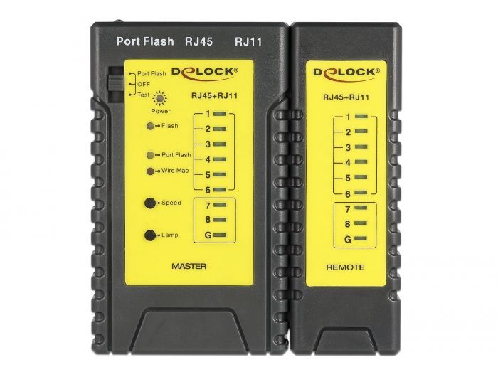 DeLock Cable Tester RJ45 / RJ12 + Portfinder