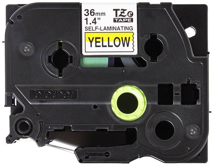 Brother TZe-SL661 laminált P-touch szalag (36mm) Black on Yellow-8m