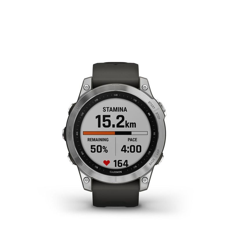 Garmin fenix 7 Silver with Graphite Band