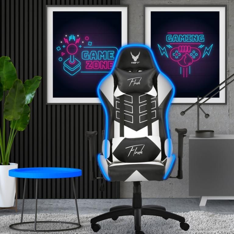 Platinet Omega Varr Flash Gaming Chair Black/White