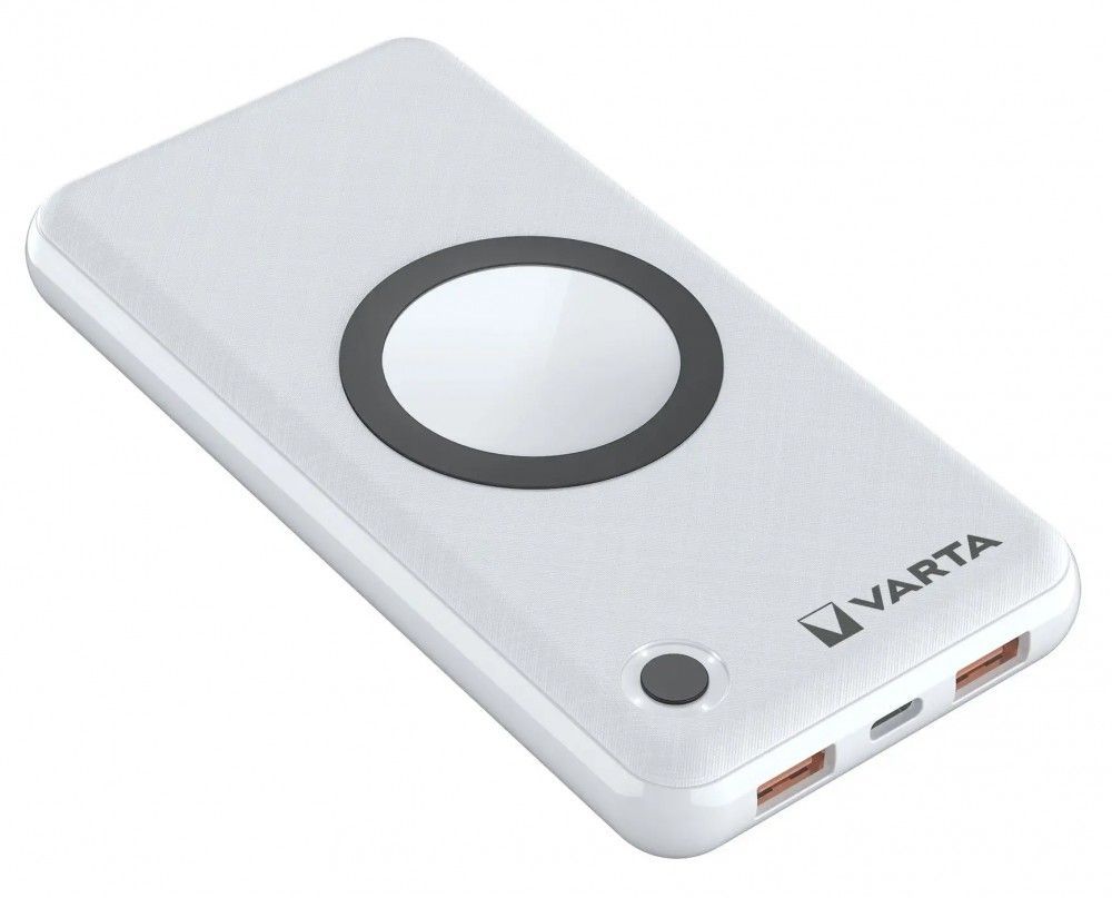 Varta Wireless 15000mAh PowerBank White