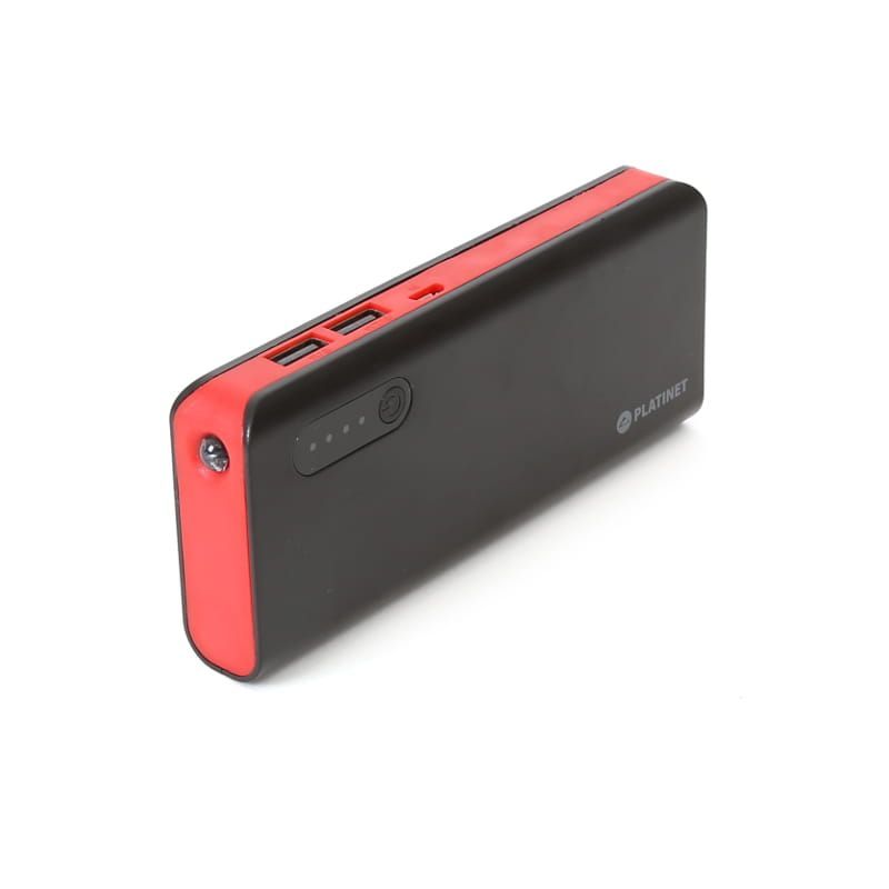 Platinet PMPB80BR 8000mAh PowerBank and Torch + microUSB Cable Black/Red