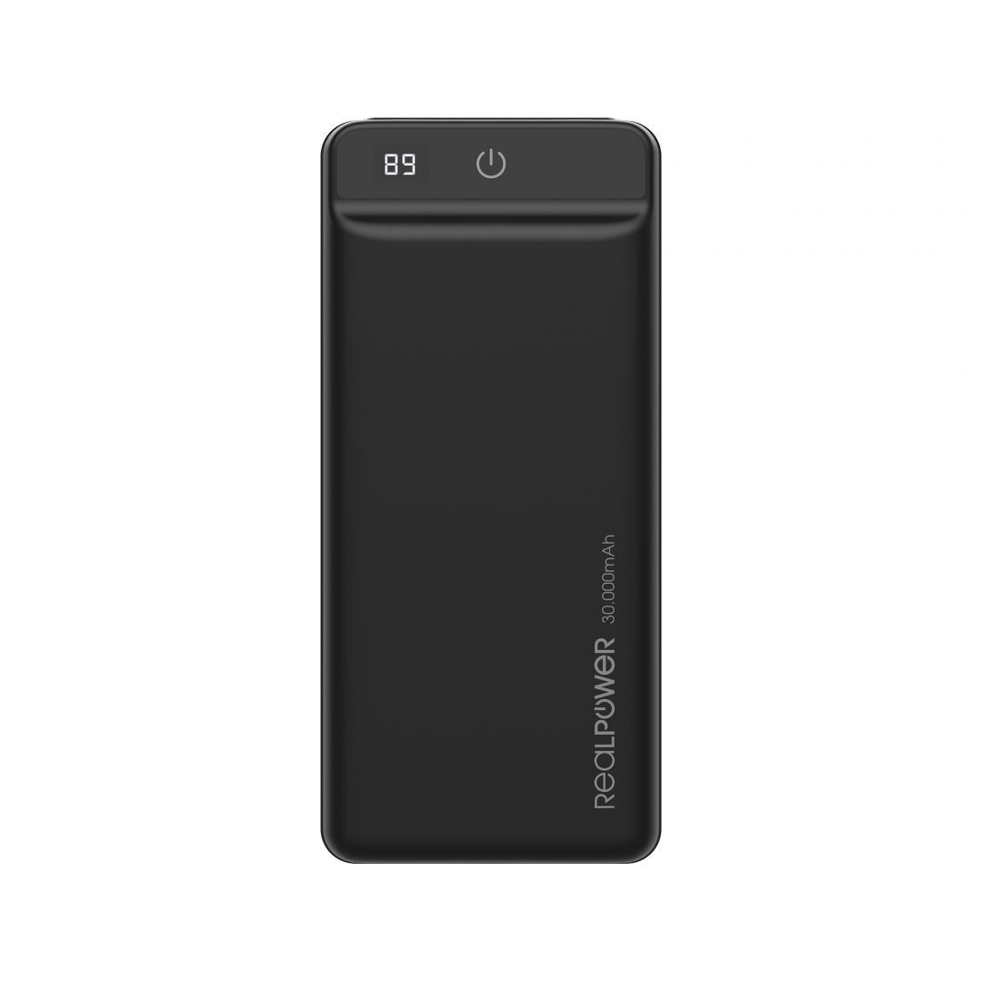 Realpower PB-30k PD 30000mAh PowerBank Black