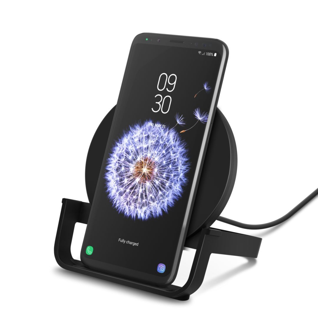 Belkin Boost Charge 10W Wireless Charging Stand 10W (AC Adapter Not Included) Black