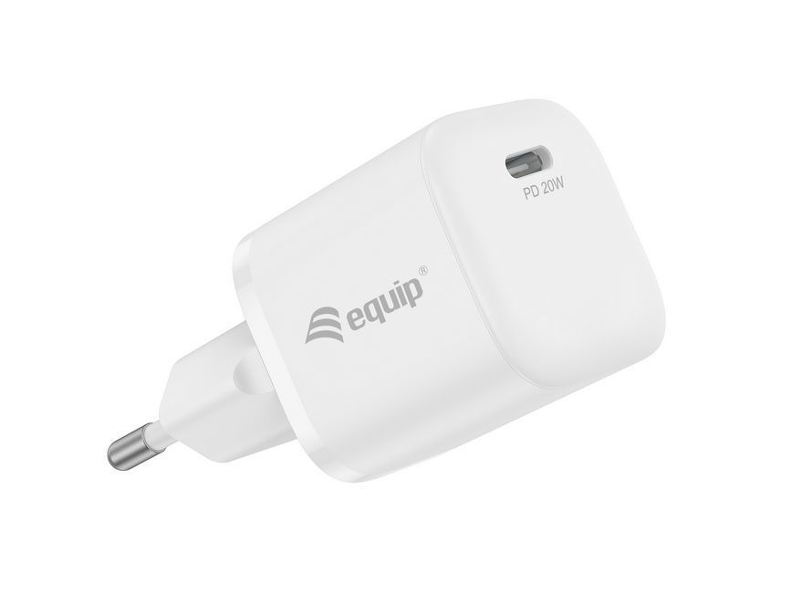 EQuip 1-Port 20W USB-C PD Charger White