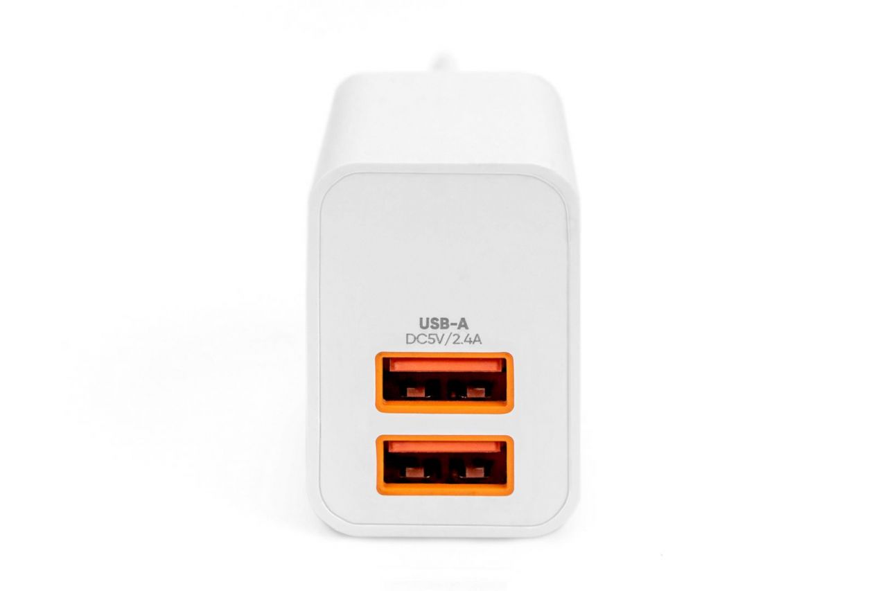 Digitus DA-10061 USB Charger 2x USB-A 15,5W White