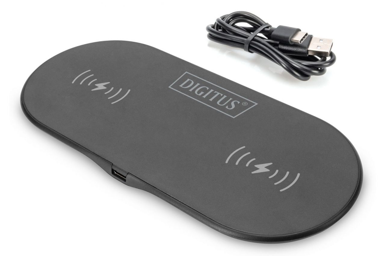 Digitus Wireless Charging Pad Duo 15W Black