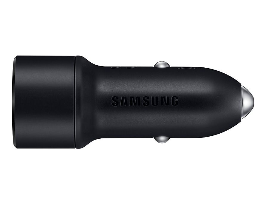Samsung Car Charger Dual USB Port Fast Charge (15W) Black