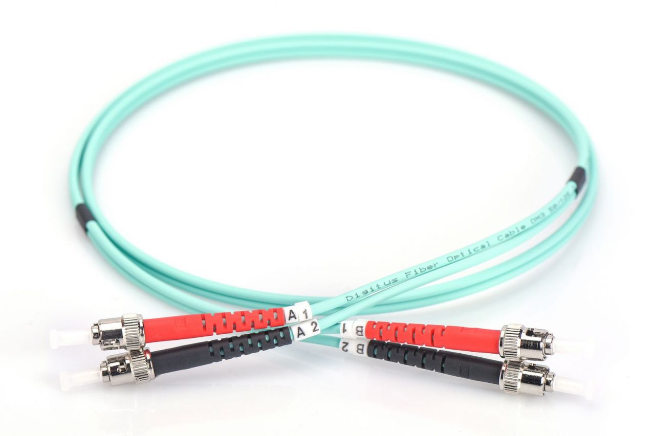 Digitus DK-2511-02/3 száloptikás kábel 2 M ST I-VH OM3 Blue